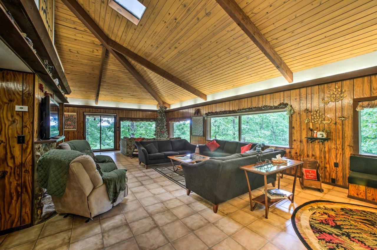 Pine Lodge Cabin On 450 Acres In Ozark Mountains Ponca Exterior foto