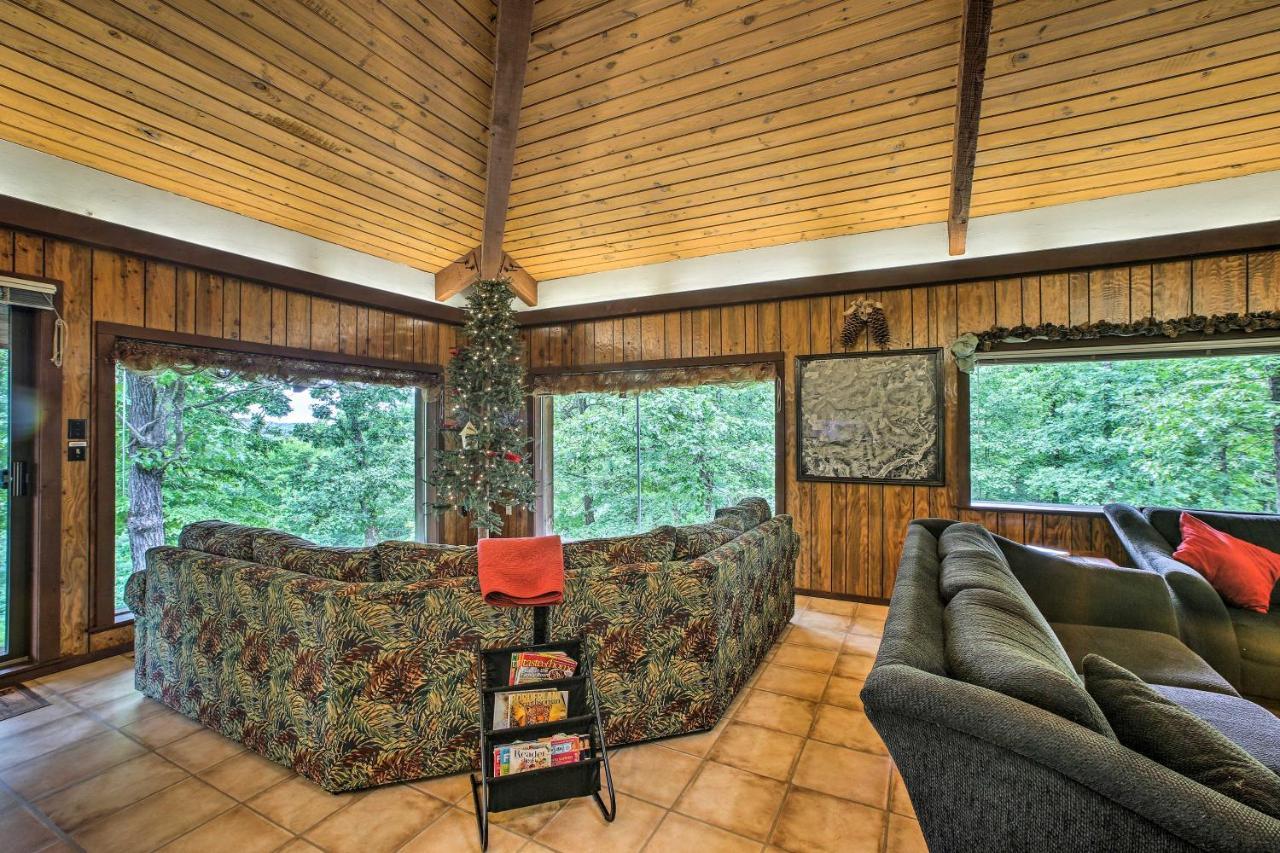Pine Lodge Cabin On 450 Acres In Ozark Mountains Ponca Exterior foto